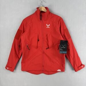 VOG Astreas Jacket Mens Medium Red Softshell Wind Rain Thermal Fleece Outdoor
